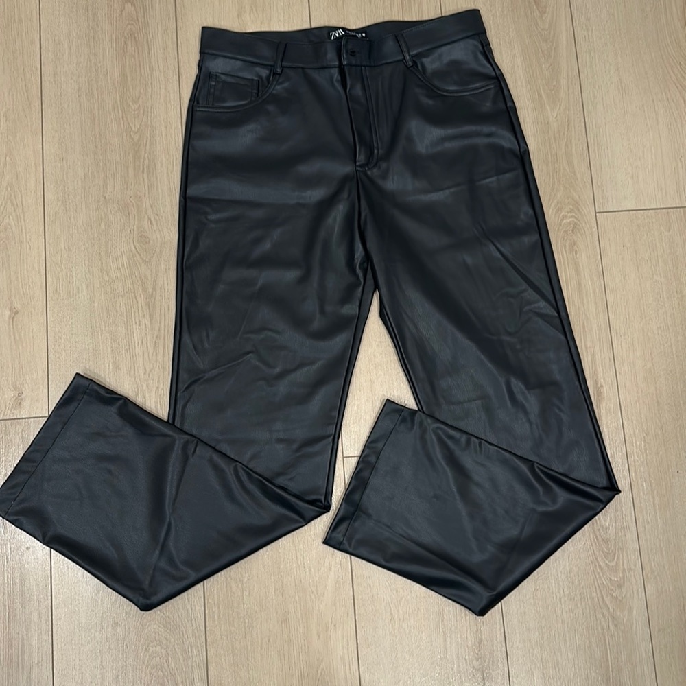 Zara Faux Leather Pants